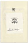 Ronald Reagan Signed First Edition of His Autobiography ''An American Life''